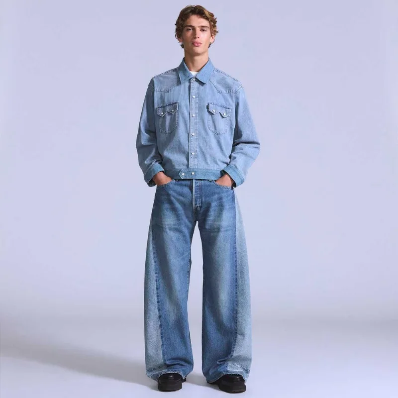 Calça Jeans Levi's® Blue Tab 501® 80's Costumized Lavagem Média - 36X32 USA | 46 BR