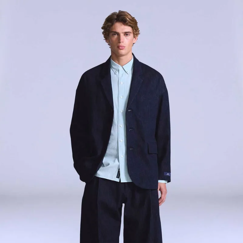 Blazer Jeans Levi's® Blue Tab Unstructured Lavagem Escura - M USA | M BR