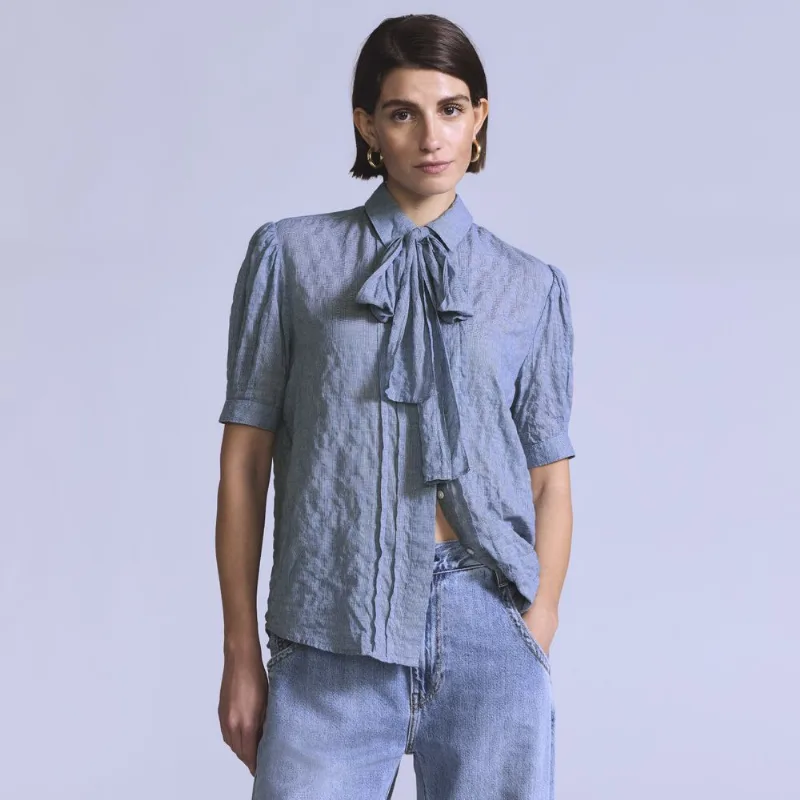 Camisa Levi's® Blue Tab Weekend Azul Claro Manga Curta - M USA | M BR