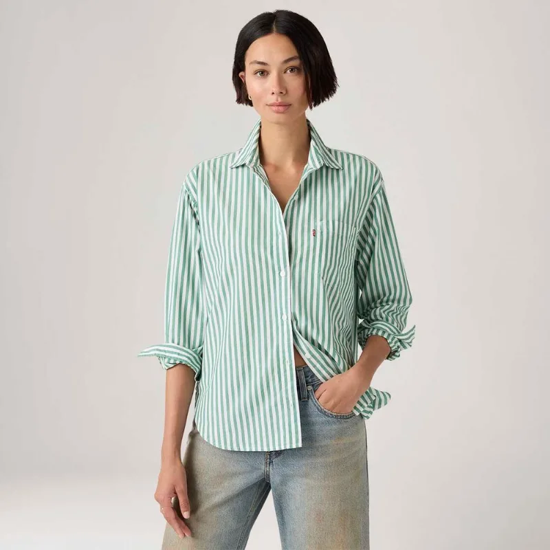 Camisa Levi's® Harlie Boyfriend Verde - S USA | P BR