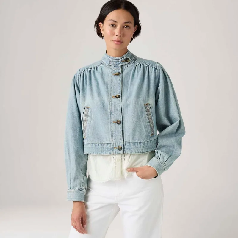 Casaco Levi's® Parker Pretty Lavagem Clara - S USA | P BR
