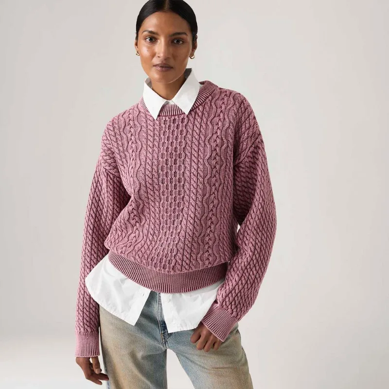Suéter Levi's® Leilah Cable Rosa - M USA | M BR