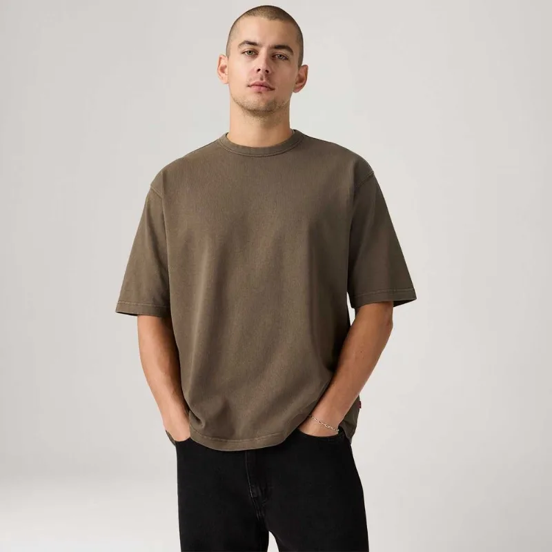 Camiseta Levi's® Heavyweight Loose Marrom Manga Curta - L USA | G BR