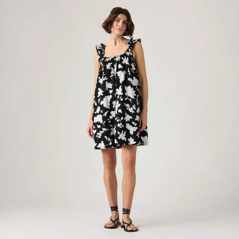 Vestido Levi's® Meg Cottom Mini Floral Preto - S USA | P BR