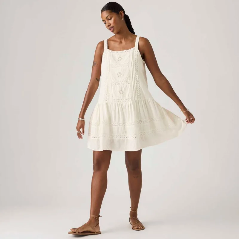 Vestido Levi's® Kate Mini Dress Off White - S USA | P BR