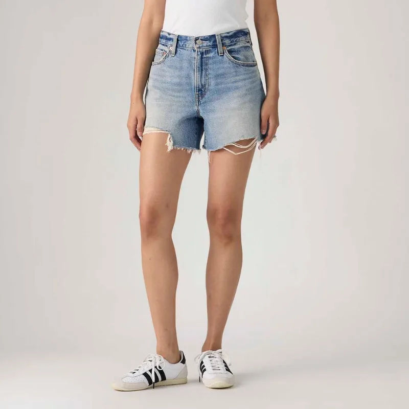 Shorts Jeans Levi's® Ribcage Lavagem Média - 29 USA | 40 BR