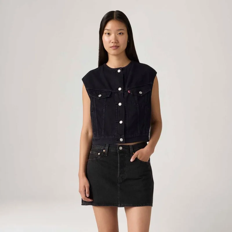 Colete Jeans Levi's® Shrunken 90's Preto - S USA | P BR