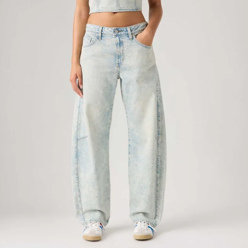Calça Jeans Levi's® Baggy Dad Barrel Lavagem Clara - 29X32 USA | 40 BR