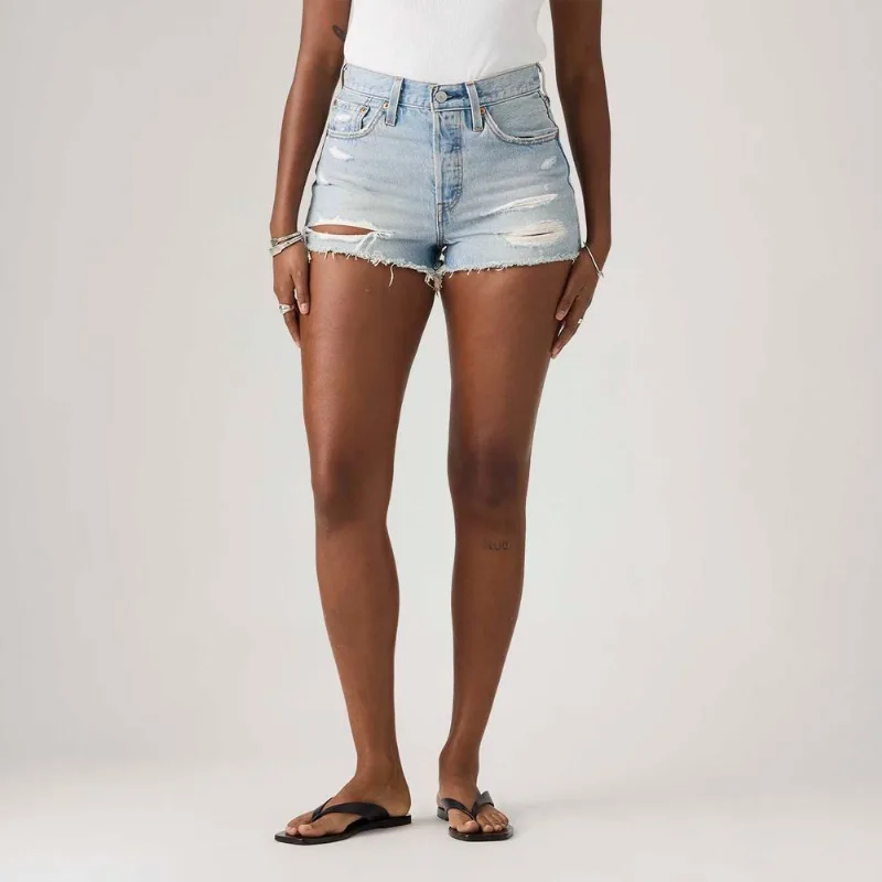 Shorts Jeans Levi's® 501® Original Lavagem Clara - 31 USA | 42 BR