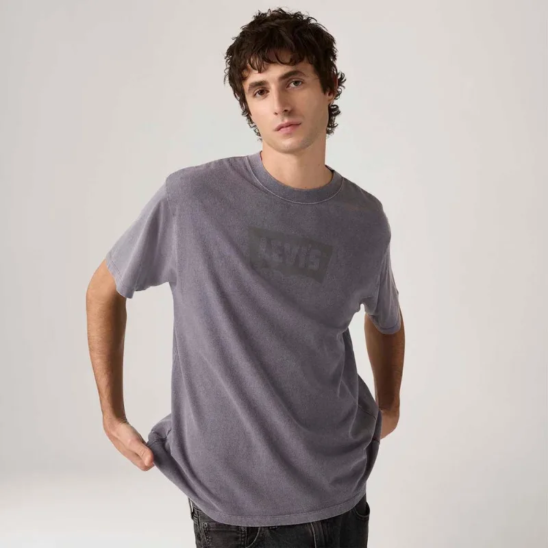 Camiseta Levi's® Vintage Graphic Manga Curta Cinza - M USA | M BR
