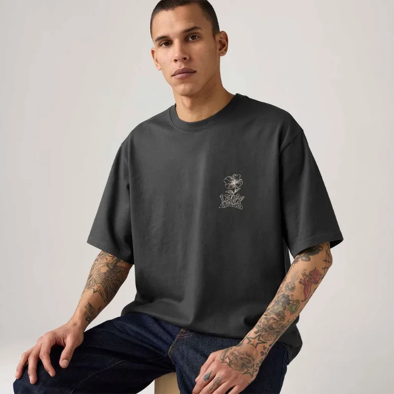 Camiseta Levi's® Half Manga Curta Preta - S USA | P BR