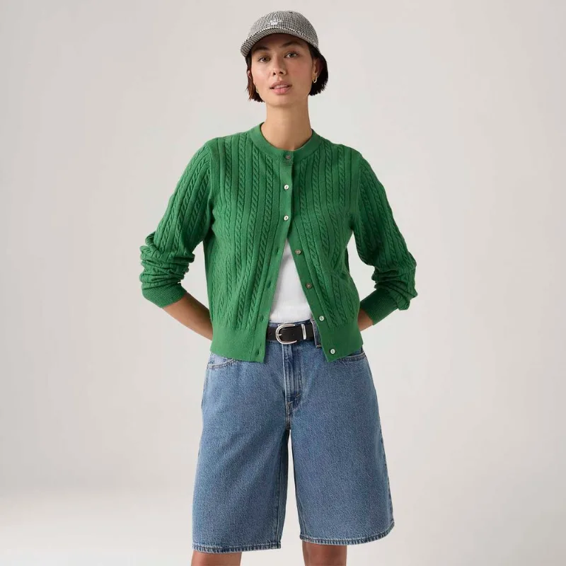 Cardigã Levi's® Super Soft Crewneck Verde - XL USA | GG BR