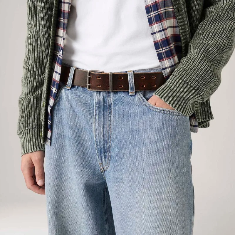 Cinto Levi's® Potrero Double Marrom - 34 USA | 44 BR