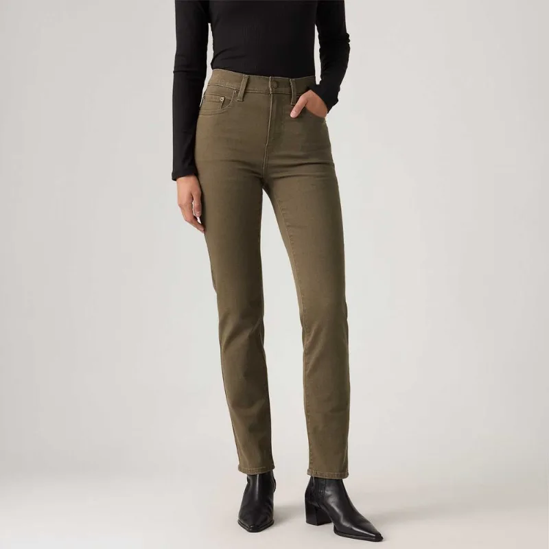 Calça Jeans Levi's® 724® High Rise Straight Marrom - 30X32 USA | 41 BR