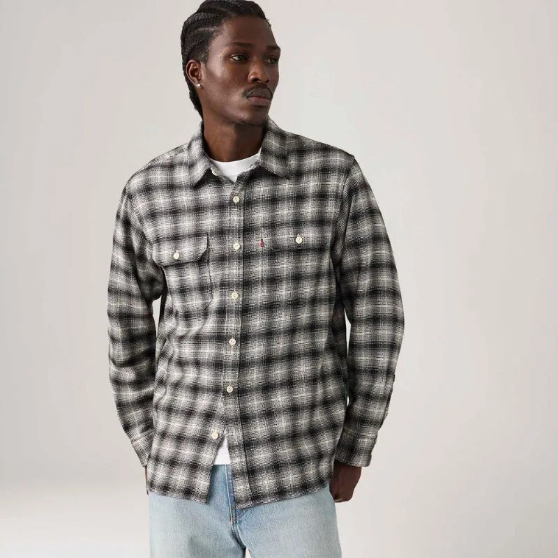 Camisa Levi's® Jackson Worker Xadrez Preta - XL USA | GG BR