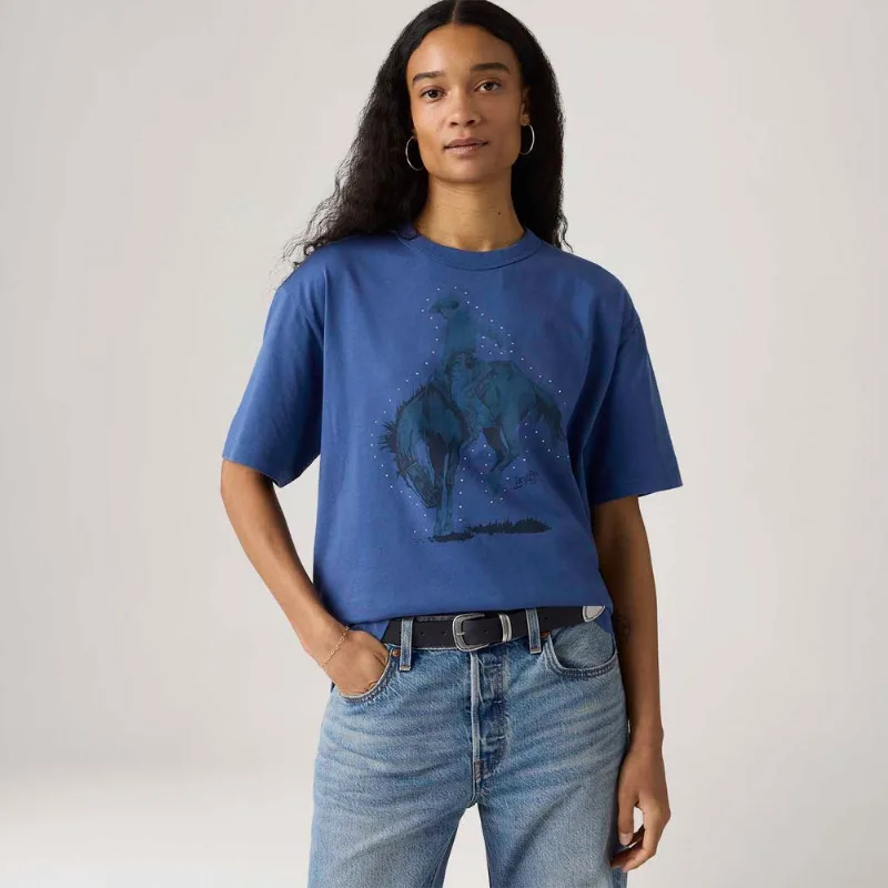Camiseta Levi's® Tabor Azul Manga Curta - S USA | P BR