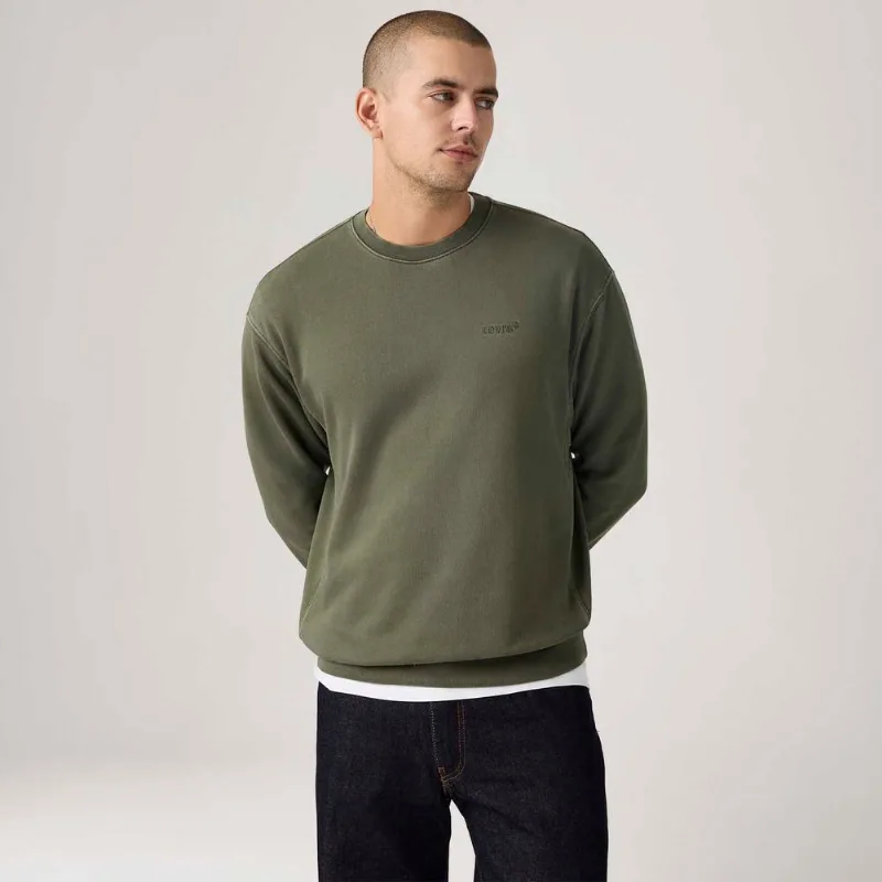 Moletom Levi's® Authentic Crew Verde Escuro - S USA | P BR