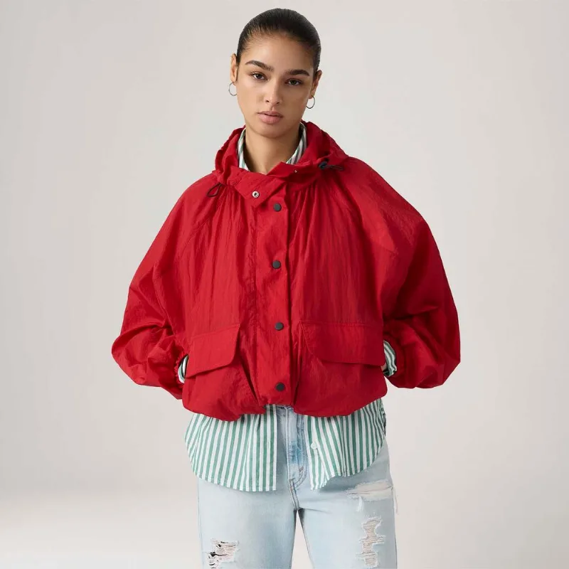 Casaco Levi's® Parka Simone com Capuz Vermelho - XL USA | GG BR