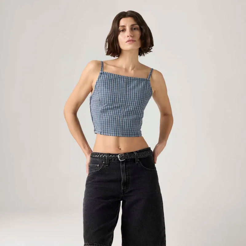 Top Levi's® Square Neck Tank Azul - XS USA | PP BR
