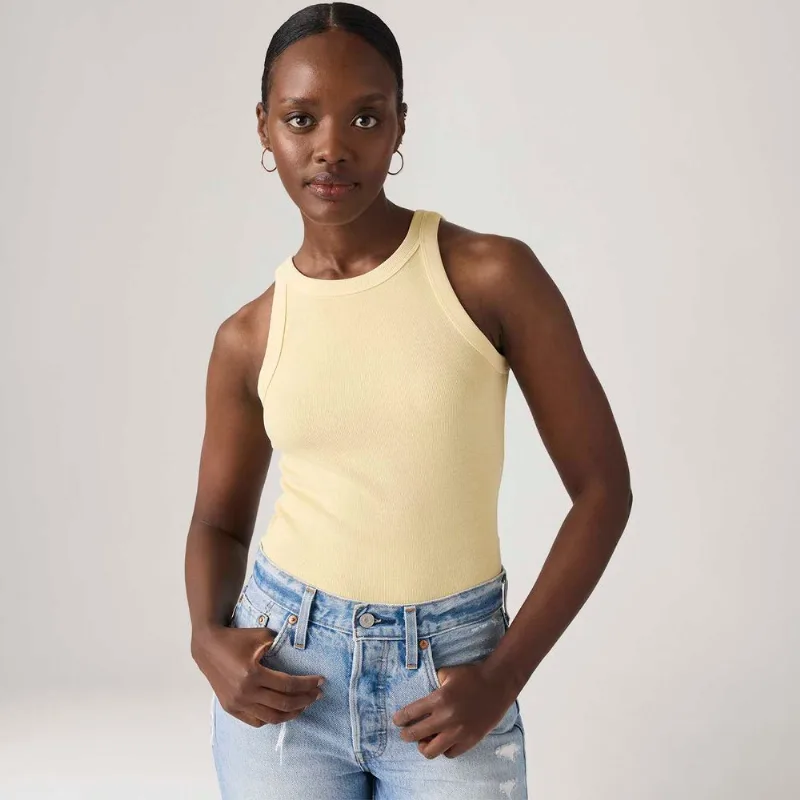 Regata Levi's® Essential Racer Tank Amarelo Claro - M USA | M BR