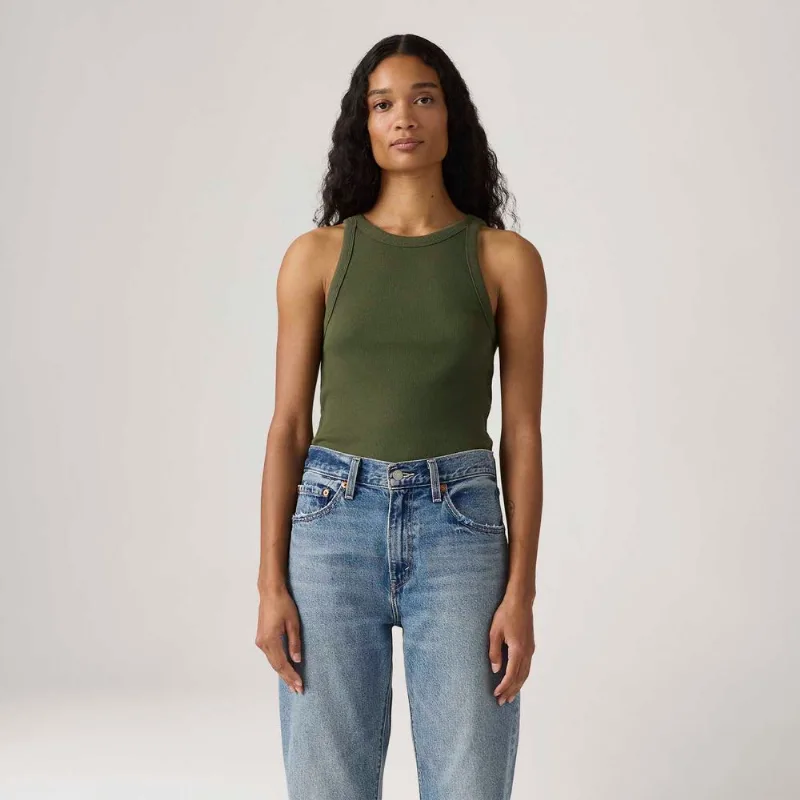 Regata Levi's® Essential Racer Tank Verde - L USA | G BR