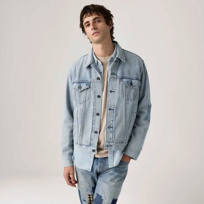 Jaqueta Jeans Levi's® The Trucker Jacket Lavagem Clara - XL USA | GG BR