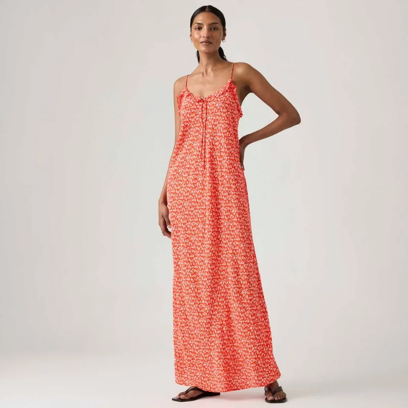 Vestido Levi's® Sarita Midi Slip Dress Vermelho - L USA | G BR