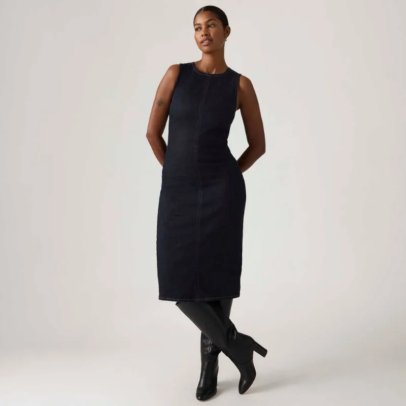 Vestido Jeans Levi's® Column Lavagem Escura - XL USA | GG BR