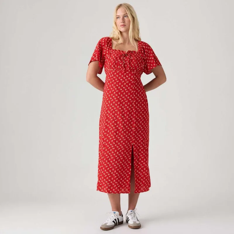 Vestido Levi's®Amara Column Manga Curta Vermelho - XL USA | GG BR