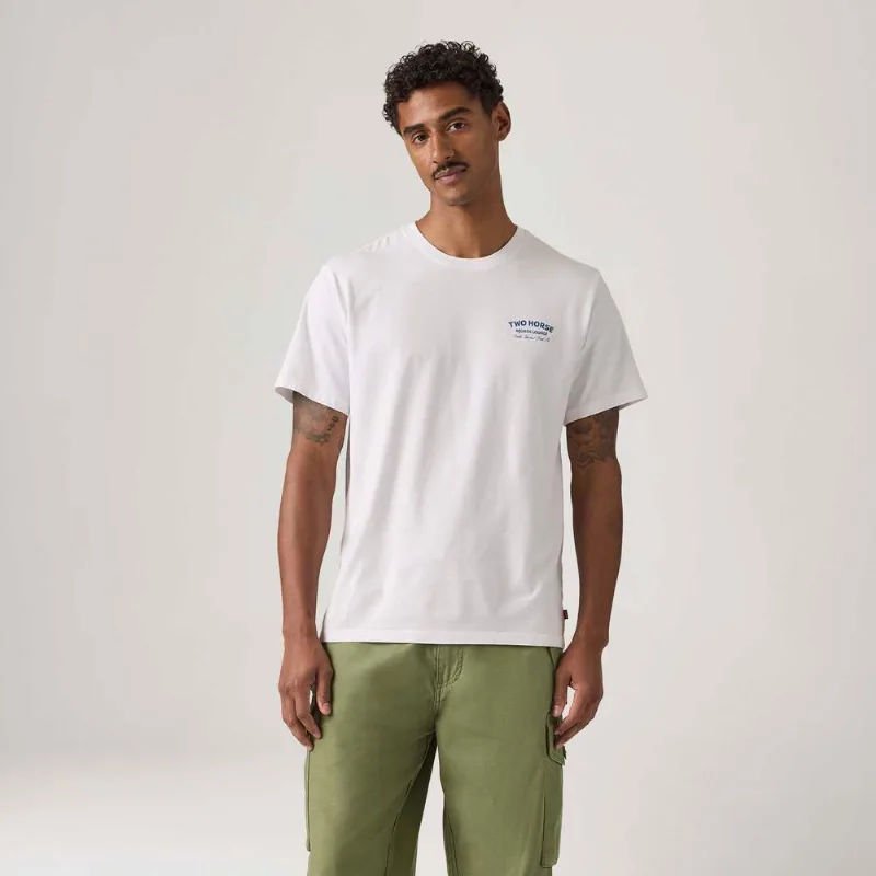 Camiseta Levi's® Relaxed Manga Curta Branca - L USA | G BR