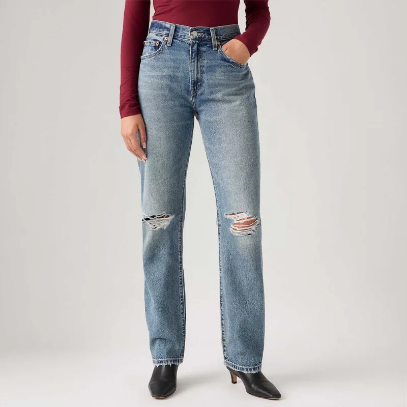 Calça Jeans Levi's® Easy Dad Lavagem Média - 27X30 USA | 38 BR