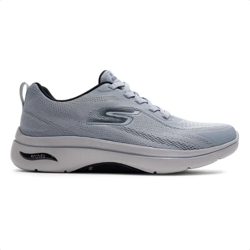 Tênis Skechers Go Walk Arch Fit 2.0 - Levy 2 Masculino 38 / Cinza / Cinza