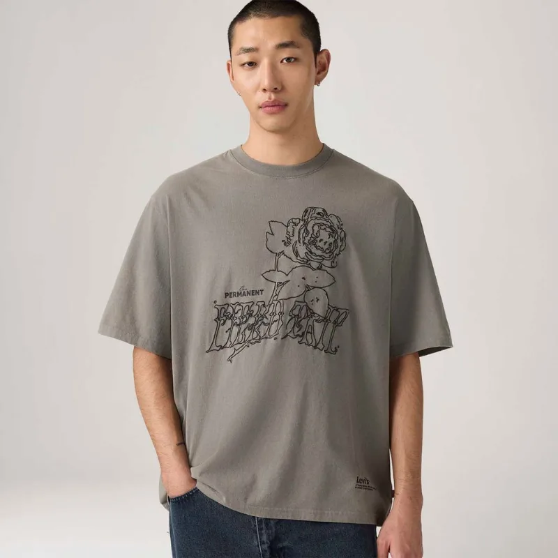 Camiseta Levi's® Half Manga Curta Cinza - S USA | P BR