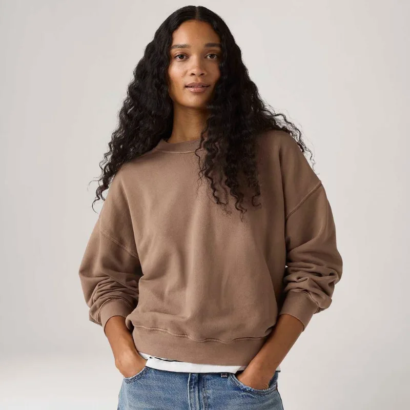 Moletom Levi's® Boxy Crewneck French Marrom - L USA | G BR