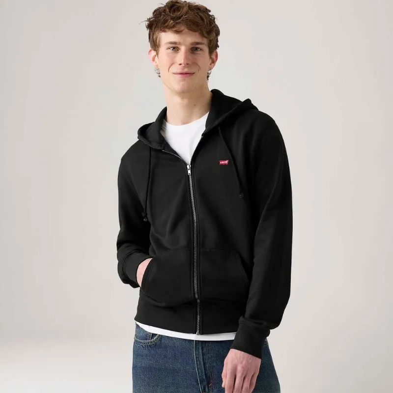 Moletom Levi's® The Original Housemark com Zíper e Capuz Preto - L USA | G BR