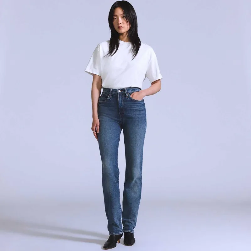 Calça Jeans Levi's® Blue Tab High Rise Slim Lavagem Média - 34X32 USA | 46 BR
