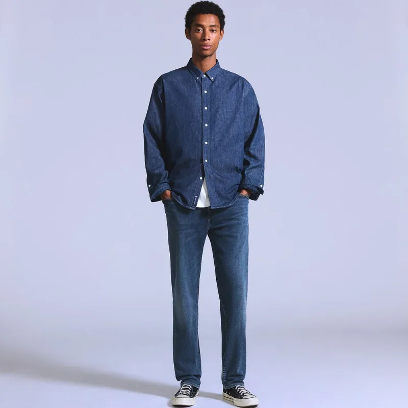 Calça Jeans Levi's® Blue Tab 502® Taper Lavagem Média - 30X34 USA | 38 BR