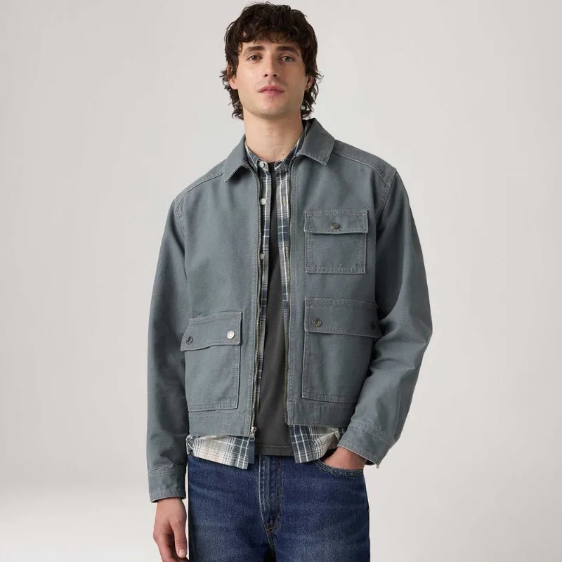Jaqueta Levi's® Newell Utility Cinza - M USA | M BR