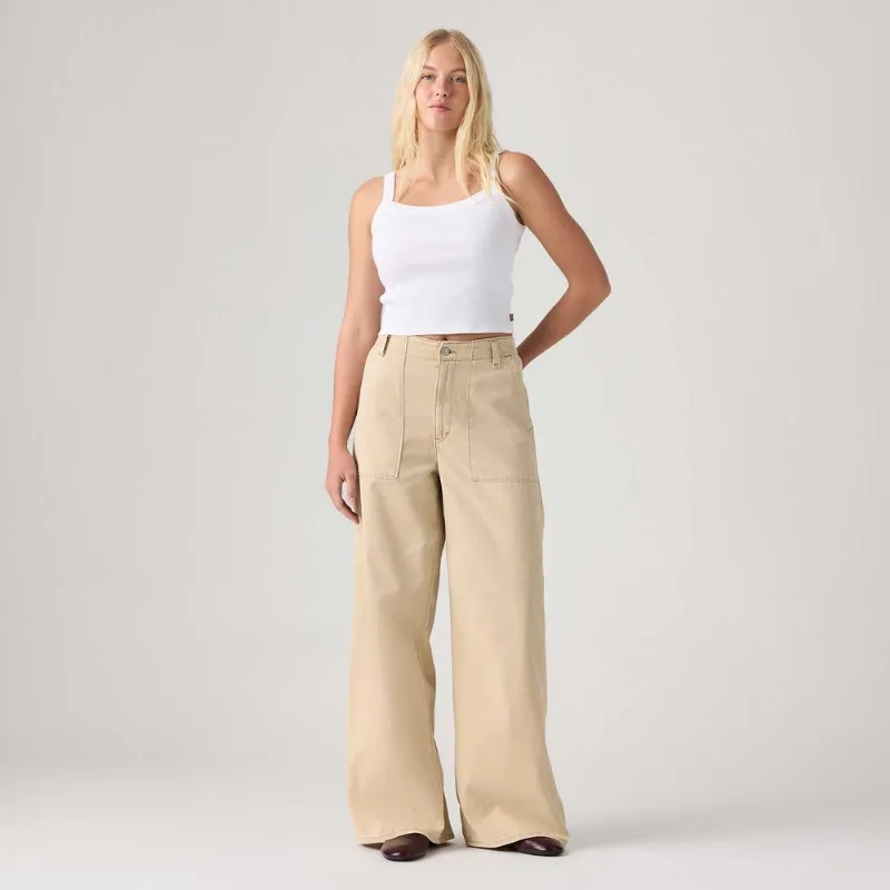 Calça Levi's® Cinch Wideleg Fatigue Bege - 32X33 USA | 43 BR