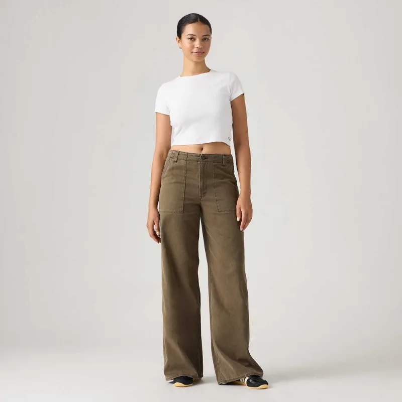 Calça Levi's® Cinch Wideleg Fatigue Marrom - 32X33 USA | 43 BR