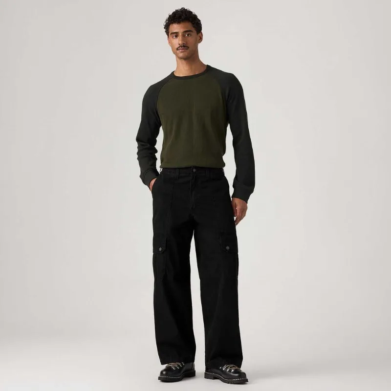 Calça Levi's®Extra Baggy Cargo Preta - 33X32 USA | 42 BR