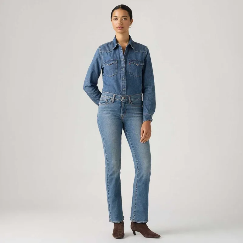Calça Jeans Levi's® 315® Shaping Boot Lavagem Média - 27X34 USA | 38 BR