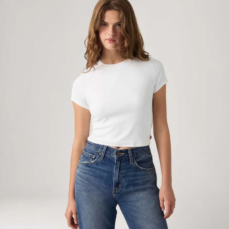 Camiseta Levi's® Essential Baby Branca - S USA | P BR
