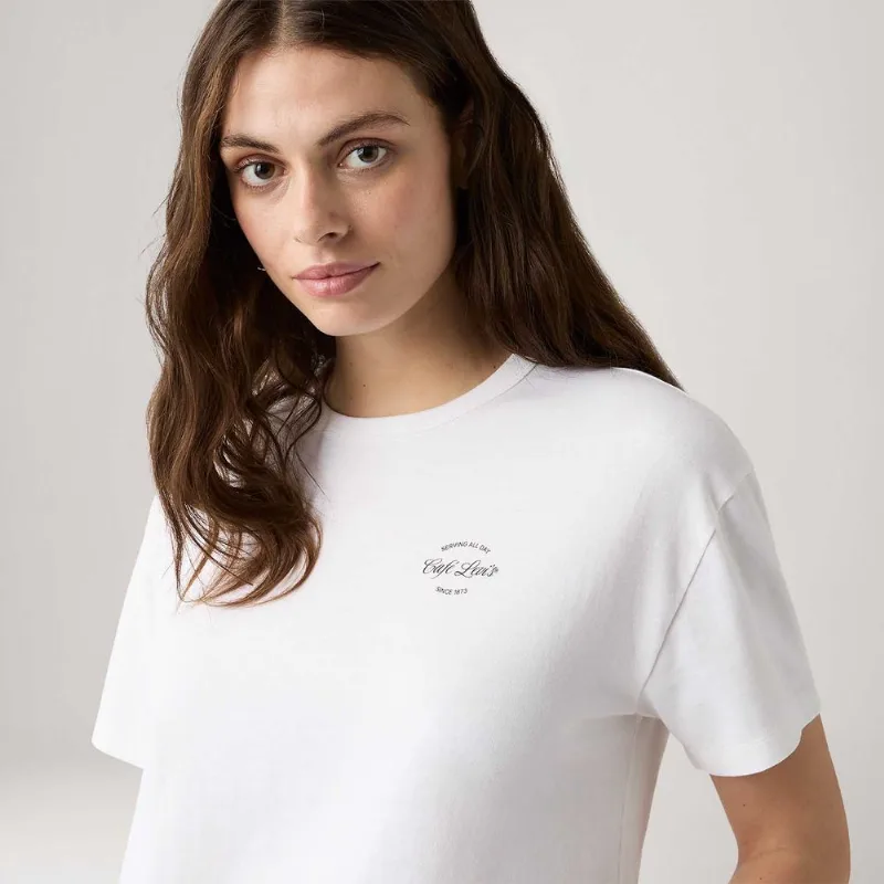 Camiseta Levi's® Graphic Vintage Branca Manga Curta - L USA | G BR