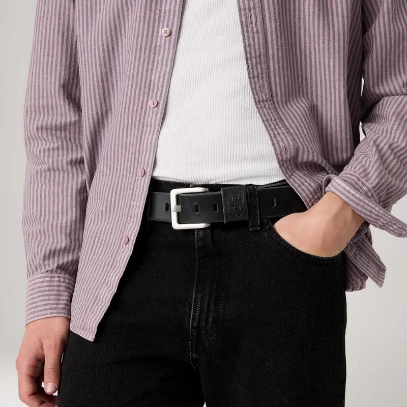 Cinto Levi's® Arlo Wide Prong Preto - 40 USA | 110 cm
