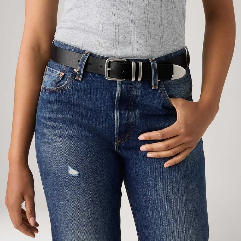Cinto Levi's® Freya Preto - 28 USA | 80 cm