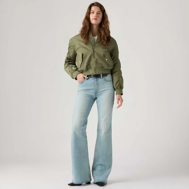 Calça Jeans Levi's® Ribcage Flare Lavagem Clara - 26X34 USA | 37 BR
