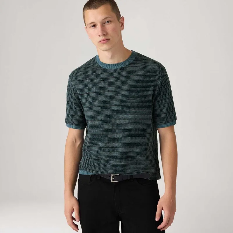 Camiseta Levi's®Ani Sweater Azul Manga Curta - L USA | G BR