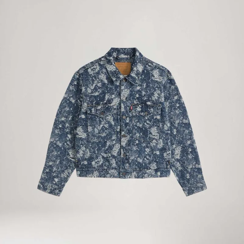 Jaqueta Jeans Levi's®Embarcadero Station Lavagem Média - XXL USA | EGG BR