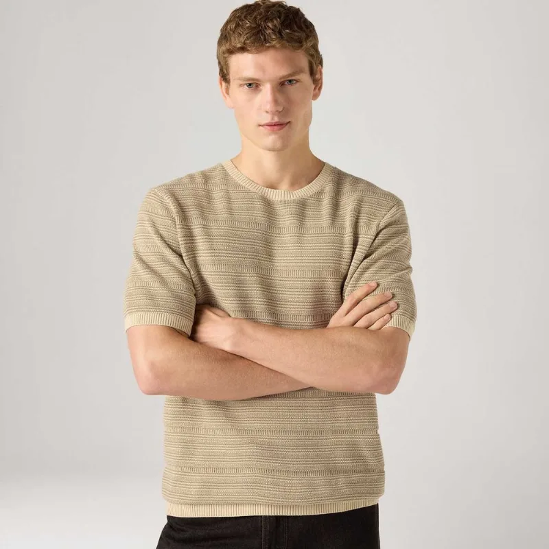 Camiseta Levi's®Ani Sweater Bege Manga Curta - XL USA | GG BR